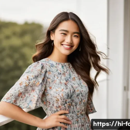 패션 코디네이터의 패션 심리 상담 사례 - **Prompt:** A young woman, in her early twenties, radiating joy and confidence as she stands on a br...